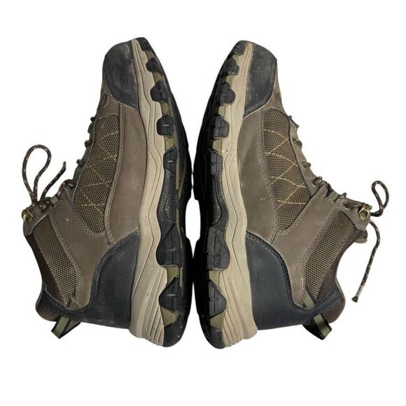 Skechers brown lace up waterproof ankle hiking boots size 9.5 wide width - Picture 8 of 15